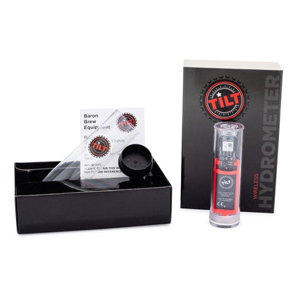 Tilt Hydrometer and Thermometer - Black