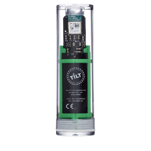 Tilt Hydrometer and Thermometer - Green