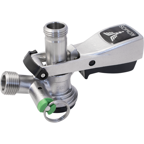 KOMOS® Stainless Steel Sanke Keg Beer Tap - D-Style Keg Coupler (With PRV)