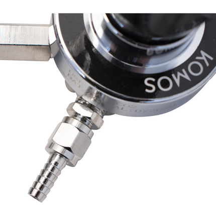 KOMOS Premium Dual Body CO2 Regulator - Three Gauge