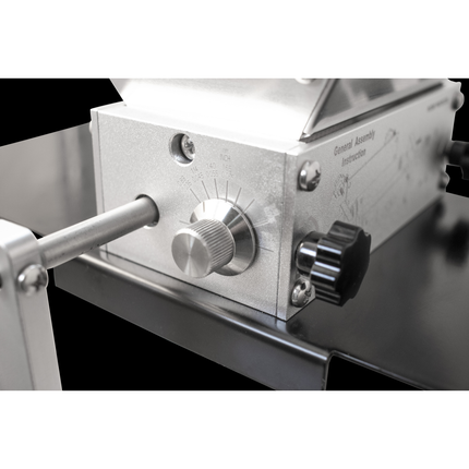 Mighty Mill 2 Roller Grain Mill | Stainless Steel Knurled Rollers | Adjustable Gap Setting | 7 lb Hopper Capacity | Metal Base Included - Items