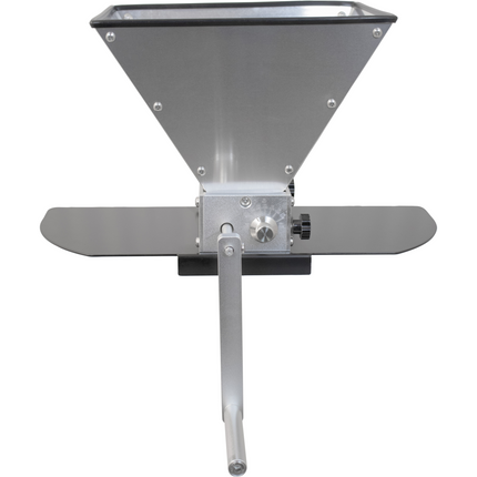 Mighty Mill 2 Roller Grain Mill | Stainless Steel Knurled Rollers | Adjustable Gap Setting | 7 lb Hopper Capacity | Metal Base Included - Items