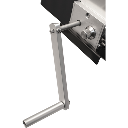 Mighty Mill 2 Roller Grain Mill | Stainless Steel Knurled Rollers | Adjustable Gap Setting | 7 lb Hopper Capacity | Metal Base Included - Items