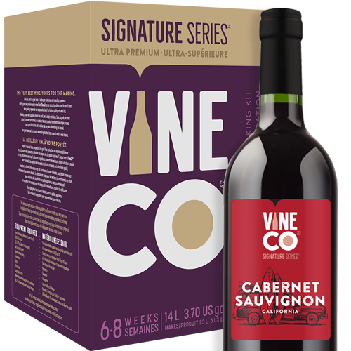 Wine Kit - VineCo - Signature Series - Cabernet Sauvignon, California (Includes Skins)