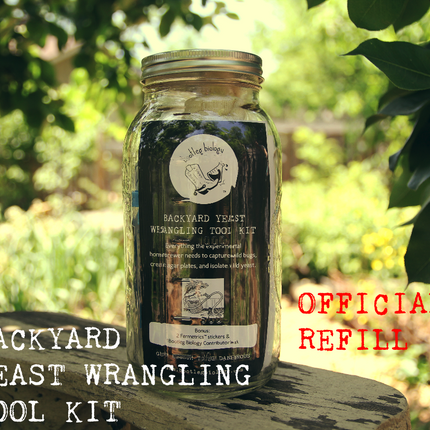 Bootleg Biology - Refill Kit - Wild Yeast Agar Blend & 30 Petri Dishes 