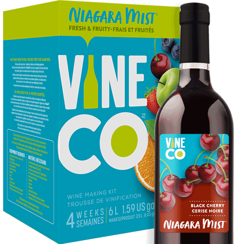 Wine Kit - VineCo - Niagara Mist - Black Cherry