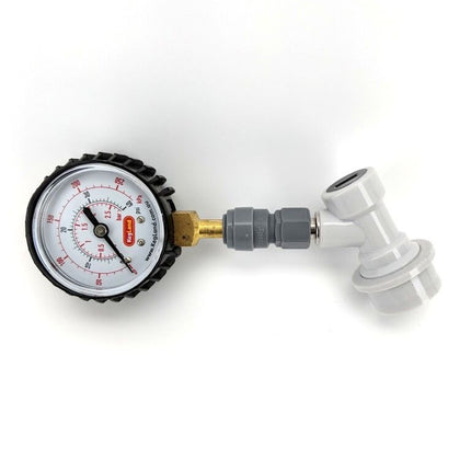 Push In Pressure Gauge - 8mm 5/16 in (0-150 psi)