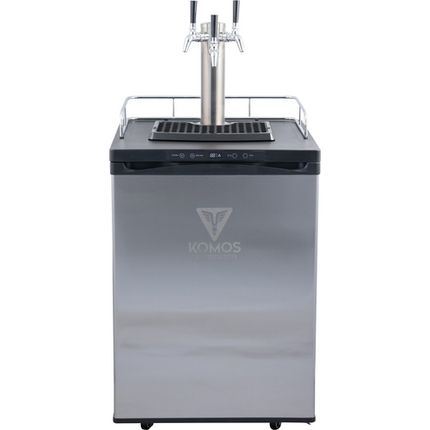 Komos V2 Kegerator with Stainless Tower and NukaTap Faucets - PLACEHOLDER