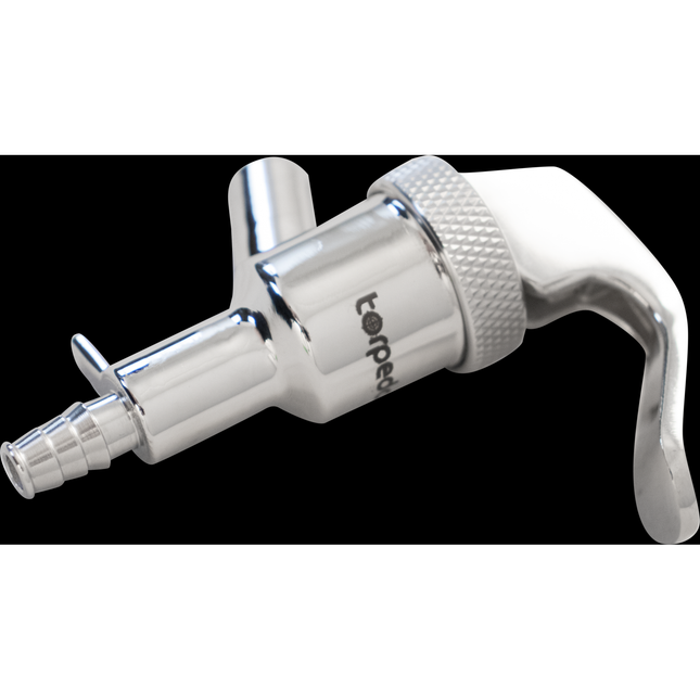 Torpedo Keg Faucet - Stainless Steel - Handheld (Picnic Tap) - 1/4 in. Barb