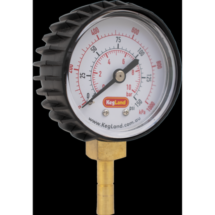 Push In Pressure Gauge - 8mm 5/16 in (0-150 psi)