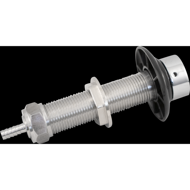 Faucet Shank - 4-1/8 in Stainless with Nut & Nipple