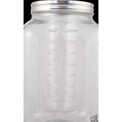 5L Glass Beverage Dispenser With Infuser and SS Spigot