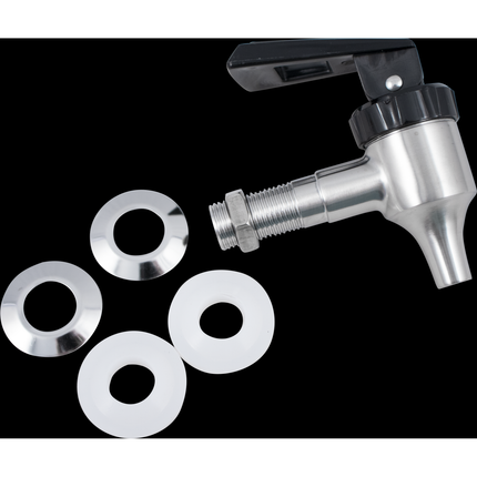 Stainless Steel Spigot 4 - Black Handle