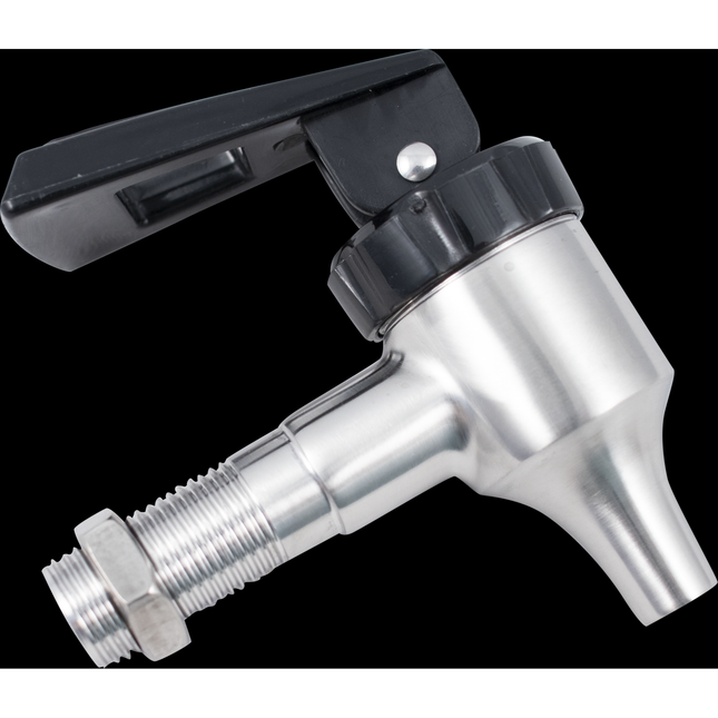 Stainless Steel Spigot 4 - Black Handle