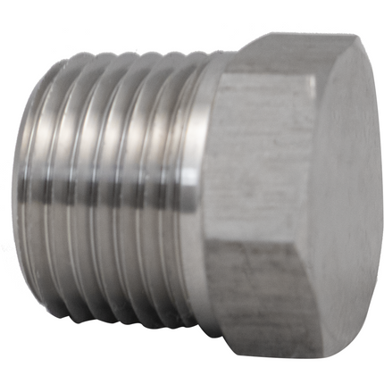 Stainless plug - 1/2 in. MPT Plug - Solid