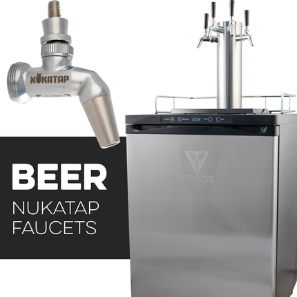 Komos V2 Kegerator with Stainless Tower and NukaTap Faucets - FREIGHT ONLY - PLACEHOLDER