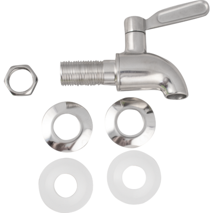 8L Glass Beverage Dispenser With Infuser and SS Spigot