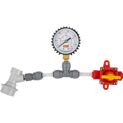 Push In Pressure Gauge - 8mm 5/16 in (0-15 psi)