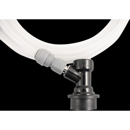 EVABarrier Beer Tubing Assembly - 4mm ID x 8mm OD - Ball Lock Quick Disconnect (QD)