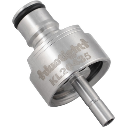 Carbonation & Line Cleaning Cap - Stainless - Ball Lock Quick Disconnect (QD) (Bev/Gas Compatible) - Duotight Compatible