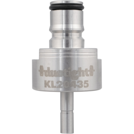 Carbonation & Line Cleaning Cap - Stainless - Ball Lock Quick Disconnect (QD) (Bev/Gas Compatible) - Duotight Compatible