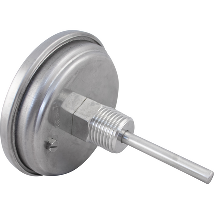 1/2" MPT Dial Thermometer For Kettles - 3 in. Face