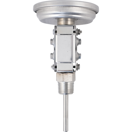 1/2" MPT Adjustable Angle Dial Thermometer For Kettles - 3" Face