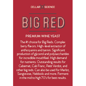 CellarScience - Dry Wine Yeast - Big Red - PLACEHOLDER