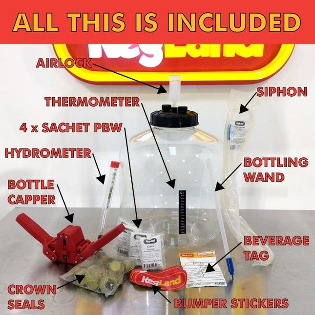 FermZilla Flat Bottom Fermenter - 30L - Starter Kit