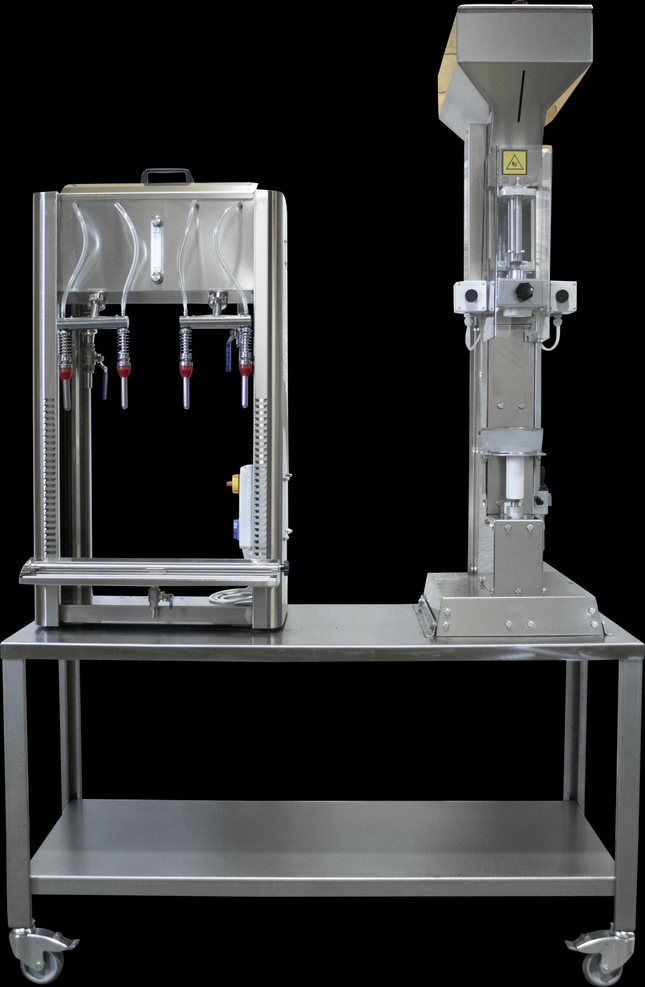 EnoItalia Semimanual Mono Block Filler and Corker