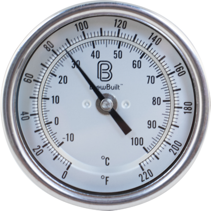 BrewBuilt 1.5 in. T.C. Thermometer - 2 in. length