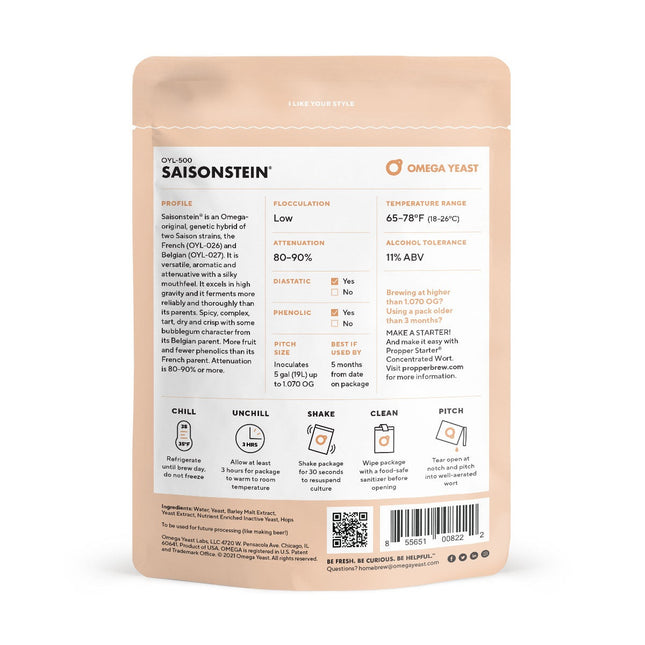 Omega Yeast - Saisonstein's Monster