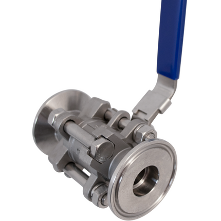 Stainless Ball Valve - 1.5 in. T.C. x T.C - 3 Piece