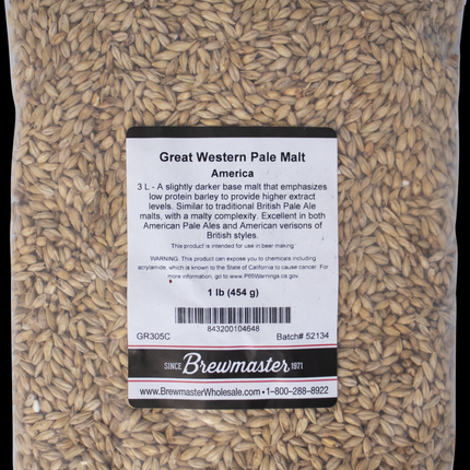 Malt - Great Western American  Pale - Per Lb (Showroom Only)