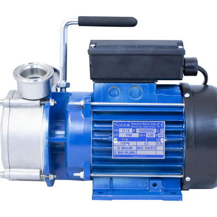 EnoItalia Centrifugal Pump | ENOS 25 | Self-Priming | Stainless Steel | 11 GPM | 1.5 in. T.C. | 110V - Refurbished