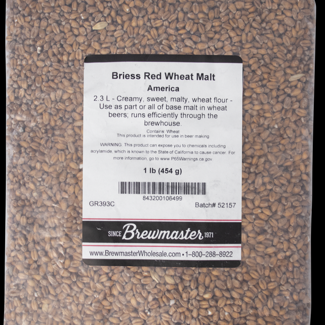 Malt - Briess Red Wheat - Per Lb (Showroom Only)