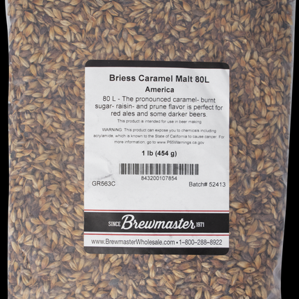 Malt - Briess Caramel 80L - Per Lb (Showroom Only)