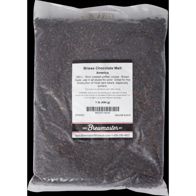 Malt - Briess Chocolate - Per Lb (Showroom Only)
