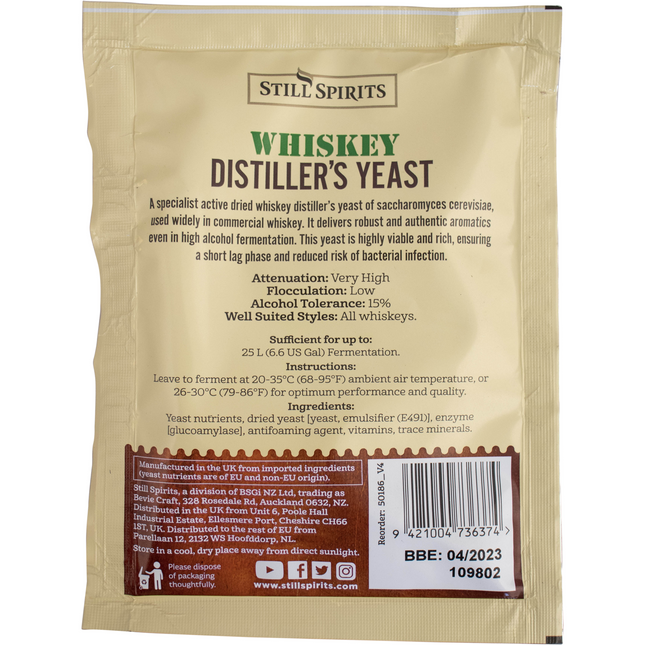 Still Spirits Vodka Distiller's Yeast, 20g