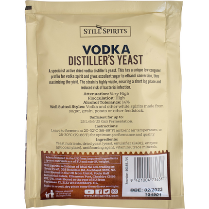 Turbo Yeast - Vodka Distiller's