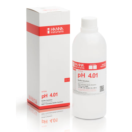 pH 4.01 Calibration Solution (500mL) (Hanna# HI7004L)