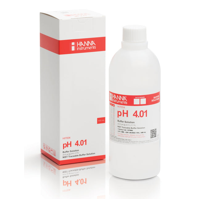 pH 4.01 Calibration Solution (500mL) (Hanna# HI7004L)