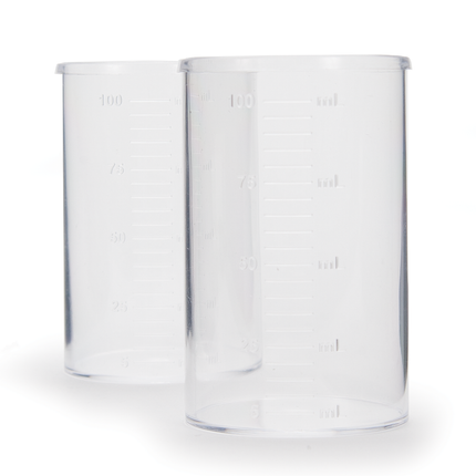 Plastic Beaker Set, 100 mL (10) (Hanna# HI740036P)