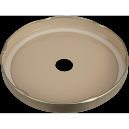 100mm Metal Lid for Wide Mouth Jars (Each) 100-2055 Lug Finish - With Stopper Hole