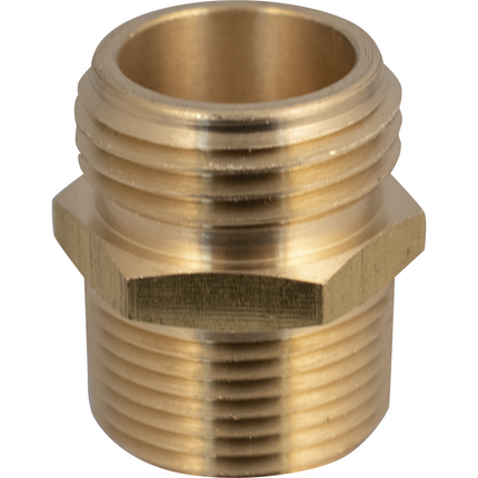 Brass Hose - Male 3/4 in GHT and 1/2 in FPT
