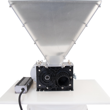 MaltZilla Motorized Grain Mill Complete Kit w/ Hopper, Power Supply, Base Board, MoreBeer Bucket
