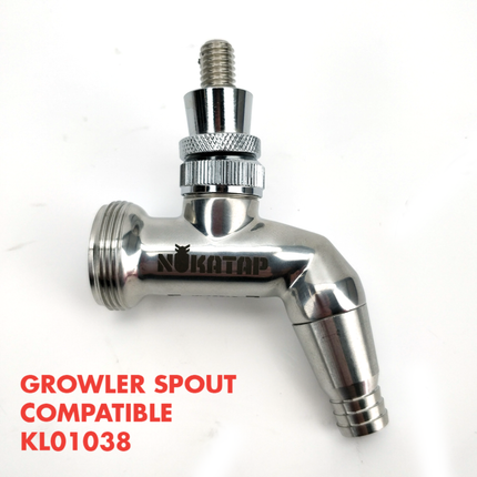 Nukatap Punisher Edition Stainless Steel Faucet (Matte Black / SS Spout)