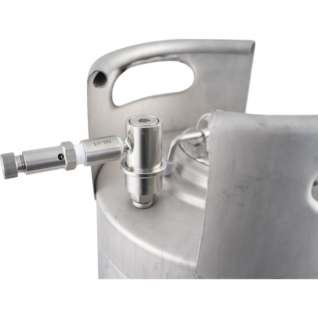 Stainless Ball Lock Quick Disconnect (QD) Adjustable Pressure Relief Valve