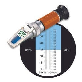 Refractometer - Vee Gee Beer Wort Brix Refractometer - Dual Scale