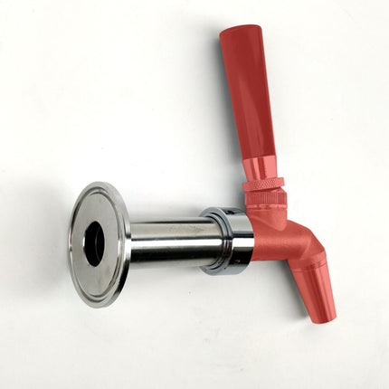 Stainless Sample Valve Shank - 1.5 in. T.C. x Faucet Shank - Intertap / NukaTap